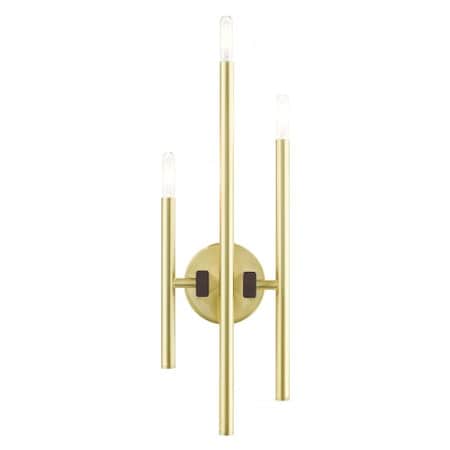 Livex Lighting Satin BrassADA Triple Sconce, 3 Light 49343-12
