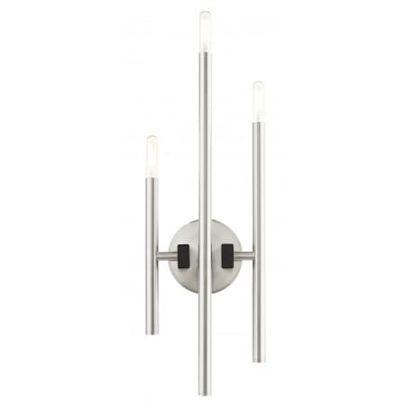 Livex Lighting Brushed NickelADA Triple Sconce, 3 Light 49343-91