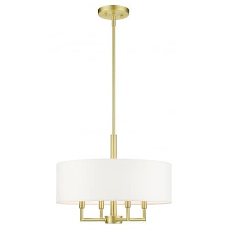 Livex Lighting Satin BrassPendant Chandelier, 4 Light 49374-12
