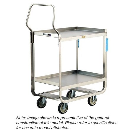 Lakeside Stainless Handler Series 3 Shelf Cart; 1,000 lb Capacity, 18"x27" 4939