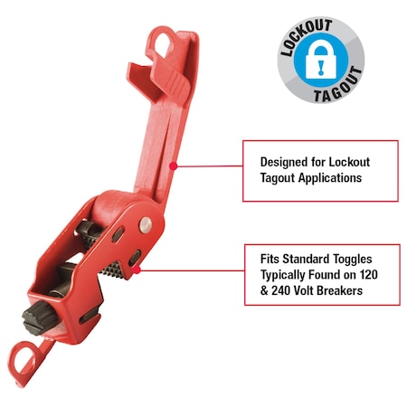 Master Lock Grip Tight Circuit Breaker Lockout, Standard Single and ...