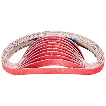 Pferd Coated Belt, Co-Cool, 3/4"x20-1/2", 60 Grit, 3/4" W, 20-1/2" L, Coated, Ceramic Oxide, 60 Grit 49569