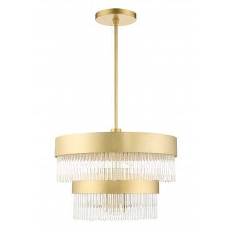 Livex Lighting Soft Gold Chandelier, 5 Light 49824-33