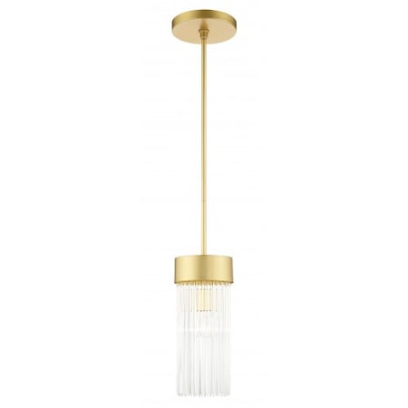Livex Lighting Soft Gold Chandelier, 1 Light 49829-33