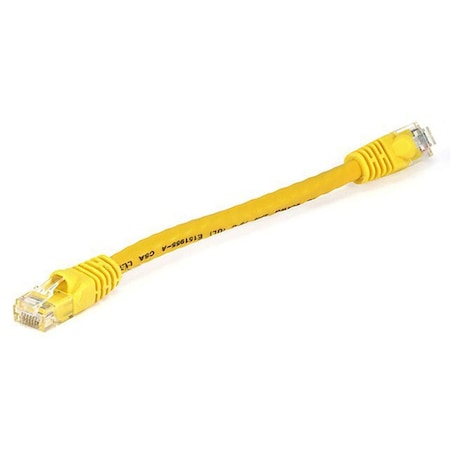 Monoprice Ethernet Cable, Cat 5e, Yellow, 0.5 ft. 4983