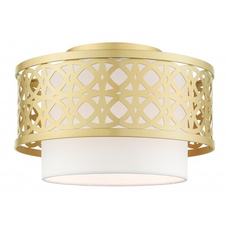 Livex Lighting Soft Gold Semi Flush, 1 Light 49862-33