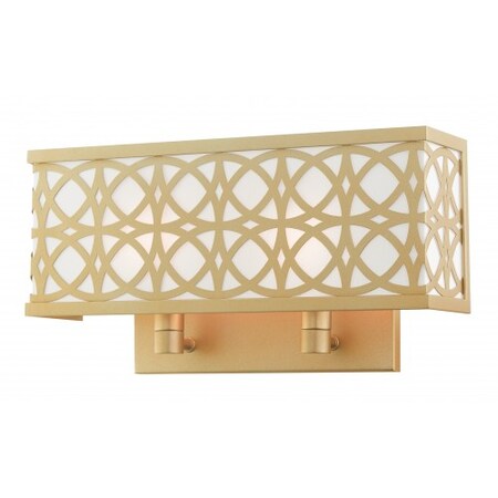 Livex Lighting Soft Gold ADA Double Sconce, 2 Light 49877-33