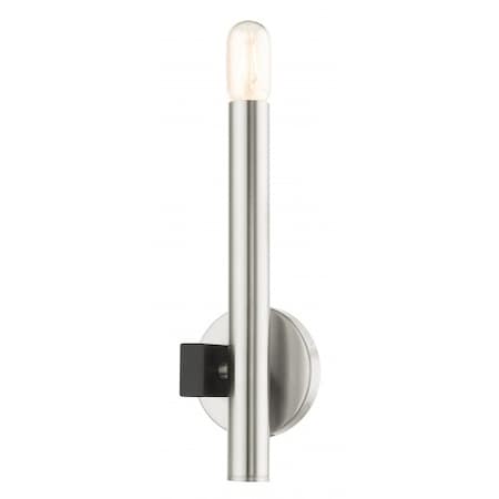 Livex Lighting Brushed Nickel ADA Single Sconce, 1 Light 49991-91