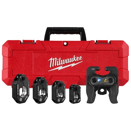 Milwaukee Tool 1/2" - 1-1/4" CTS-V Pivoting Press Ring Kit for M12 FORCE LOGIC Press Tool 49-16-2490X