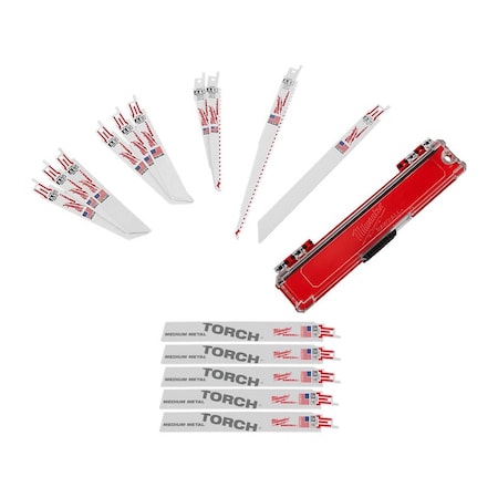 Milwaukee Tool 9 in SAWZALL General Purpose 10pc Blade Set + Additional 5PK 49-22-1110, 48-00-5788