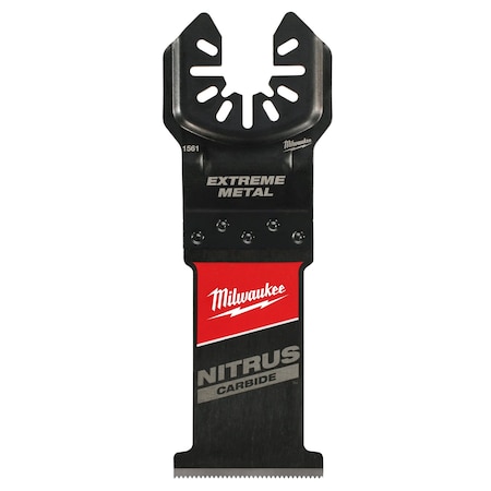 Milwaukee Tool 1-3/8 in. OPEN-LOK NITRUS CARBIDE Extreme Metal Oscillating Multi-Tool Blade (5 pk) 49-25-1565