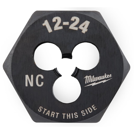 Milwaukee Tool Hex Threading Die, #12-24, UNC 49-57-5330