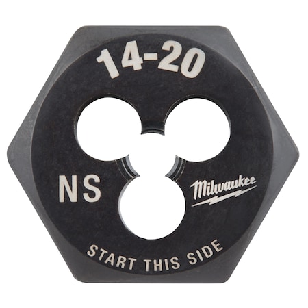 Milwaukee 14-20 NS 1-Inch Hex Threading Die - 49-57-5333