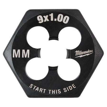 Milwaukee M9-1.00 mm 1-Inch Hex Threading Die - 49-57-5349
