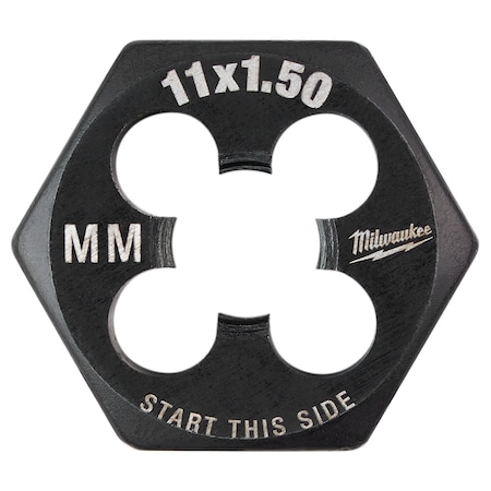 Milwaukee M11-1.50 mm 1-Inch Hex Threading Die - 49-57-5356