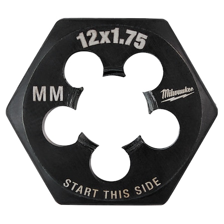 Milwaukee Tool M12-1.75 mm 1-Inch Hex Threading Die 49-57-5358