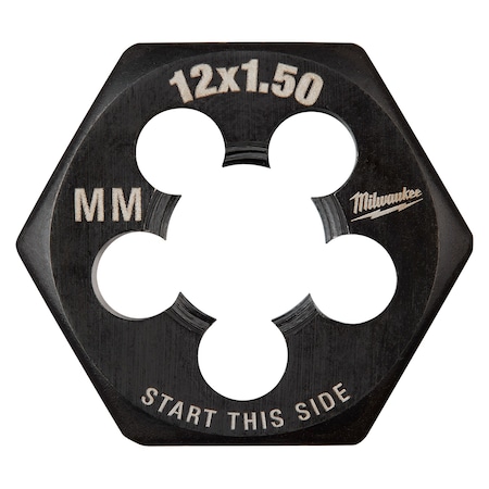 Milwaukee Tool M12-1.50 mm 1-Inch Hex Threading Die 49-57-5359