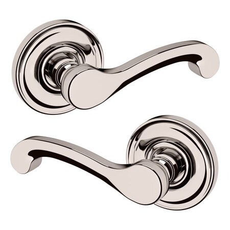 Baldwin Passage Door Levers Lifetime Bright Nickel 5445V.055.PASS