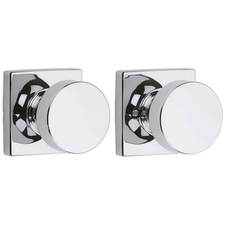 Kwikset Pismo Knob w/Square Rose Passage Lock 720PSKSQT-26