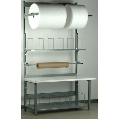 Stackbin Double Deck Packing Work Bench, 60" W, 1000 lb. 4-5PACK10