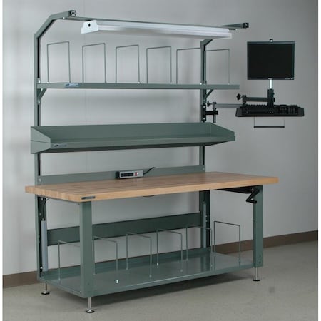 Stackbin Packing Work Bench, 60" W, 28" to 40" Height, 1000 lb. 4-5XPACK-3M