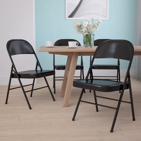 Flash Furniture 4 Bd F002 Bk Gg 111 53 Hercules Series Double Braced Black Metal Folding Chair Zoro Com Flash Furniture 4 Bd F002 Bk Gg 111 53, Hercules Series Folding Chairs