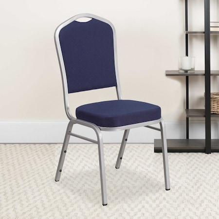 Flash Furniture Navy Fabric Banquet Chair, PK4 4-FD-C01-S-2-GG