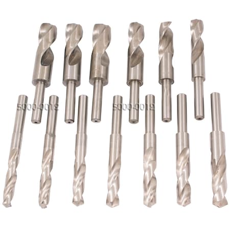 Hhip 13 Piece Cobalt Silver & Demming Drill Set With 1/2" Shank 5000-0012