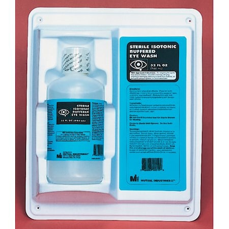 Mutual Industries Wall Mountable Eye Wash Station, 32 Oz. 50010