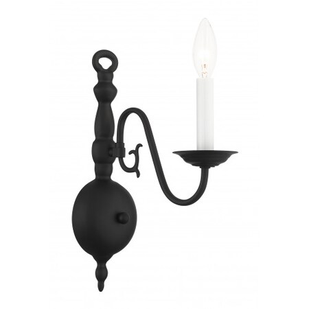 Livex Lighting Black Sconce, 1 Light 5001-04