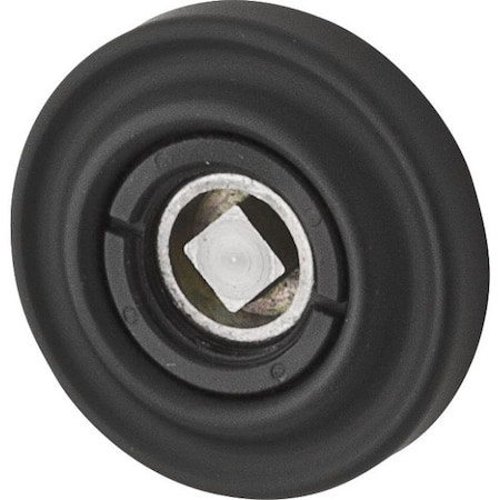 Baldwin Single Passage Rosettes Satin Black 5002.190.I