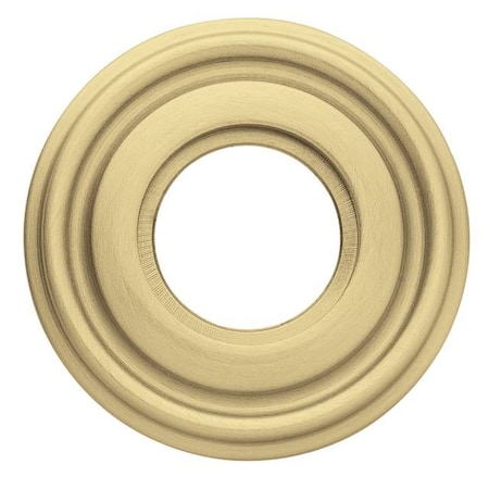 Baldwin Half Dummy Rosettes Satin Brass with Brown 5010.060.IDM