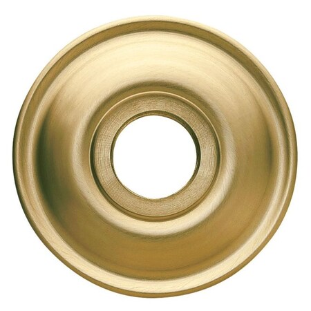 Baldwin Single Passage Rosettes Satin Brass with Brown 5017.060.I