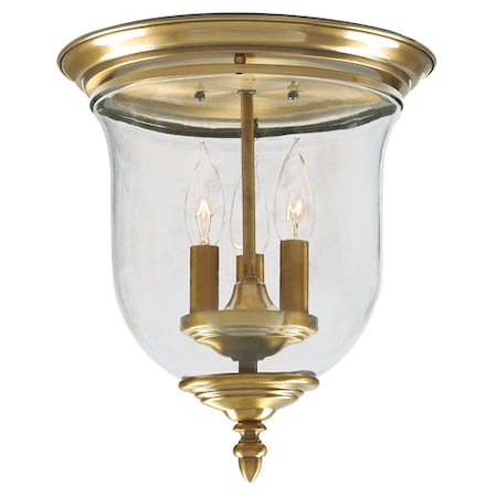 Livex Lighting Legacy 3 Light Antique Brass Ceiling Mou 5021-01