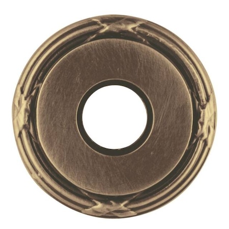 Baldwin Half Dummy Rosettes Satin Brass with Brown 5021.060.IDM