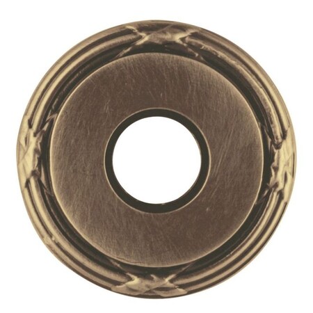 Baldwin Single Passage Rosettes Satin Brass with Brown 5021.060.I