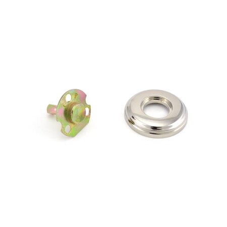 Baldwin Half Dummy Rosettes Lifetime Bright Nickel 5028.055.IDM