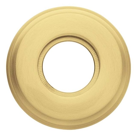 Baldwin Half Dummy Rosettes Satin Brass with Brown 5028.060.IDM