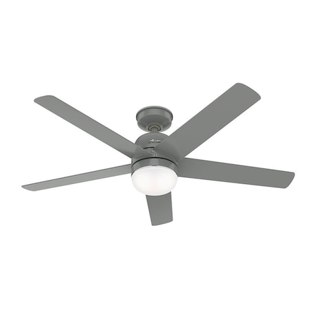 Hunter Ceiling Fan, 5 Blades, 3 Speeds, 120, Quartz Grey 50290