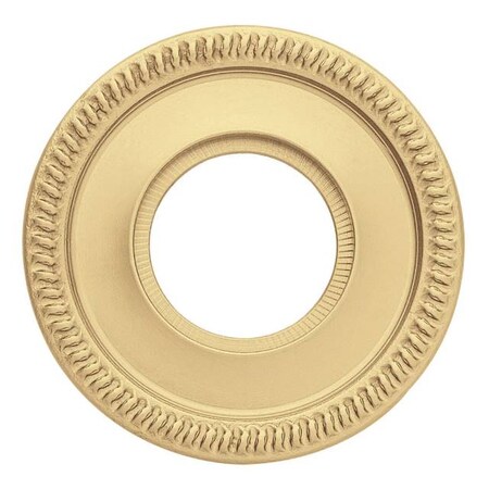 Baldwin Half Dummy Rosettes Satin Brass with Brown 5035.060.IDM