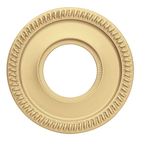 Baldwin Single Passage Rosettes Satin Brass with Brown 5035.060.I