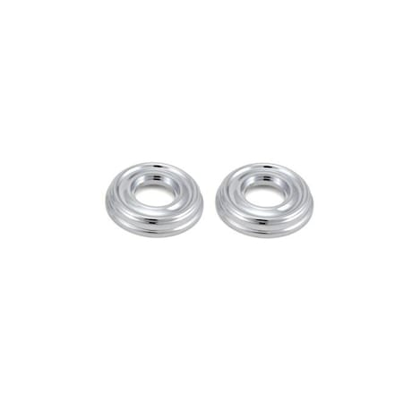Baldwin Passage Pair Rosettes Bright Chrome 5038.260