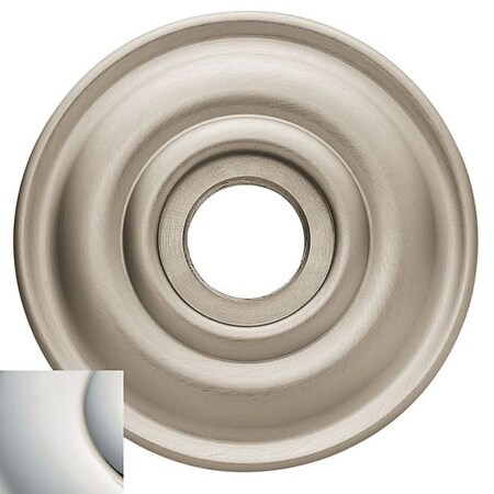 Baldwin Single Passage Rosettes Lifetime Bright Nickel 5048.055.I