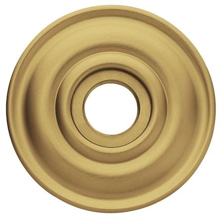 Baldwin Single Passage Rosettes Satin Brass with Brown 5048.060.I
