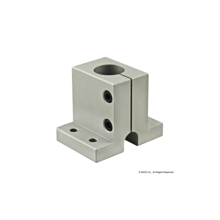 80/20 ShaftBase, Aluminum, Silver, 21/2in, 21/8in 5050