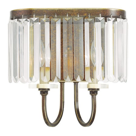 Livex Lighting Ashton 2 Light Hand Painted Palacial Bro 50542-64