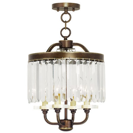 Livex Lighting Ashton 4 Light Hand Painted Palacial Bro 50543-64