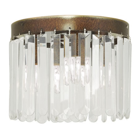 Livex Lighting Ashton 3 Light Hand Painted Palacial Bronze Ceiling Mount 50552-64