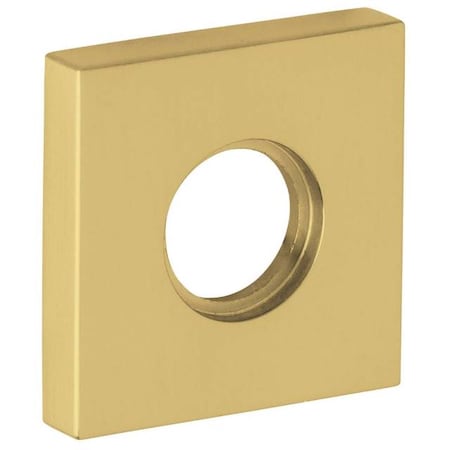 Baldwin Half Dummy Rosettes Satin Brass with Brown 5056.060.IDM