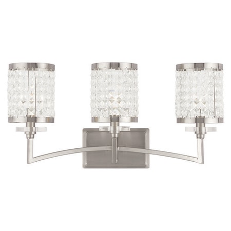 Livex Lighting Grammercy 3 Light Brushed Nickel Bath Va 50563-91
